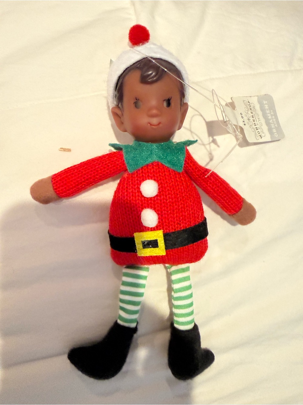 Holiday Elf Plush Doll - Red, Green, White
